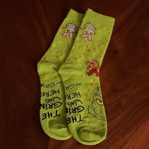McDonald’s Green Grinch Themed Socks